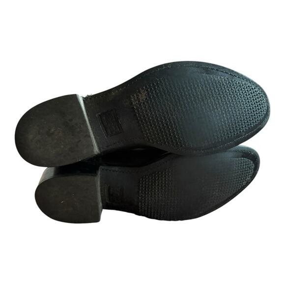 Vintage 1970’s/80’s Black Leather Texas Boots Cowboy Boots 10.5 EE - Picture 4 of 5